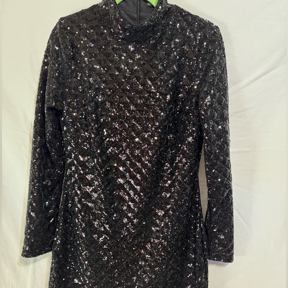 Fashion Nova Dresses & Skirts - Fashion Nova Black Sequin Long Sleeve Dress